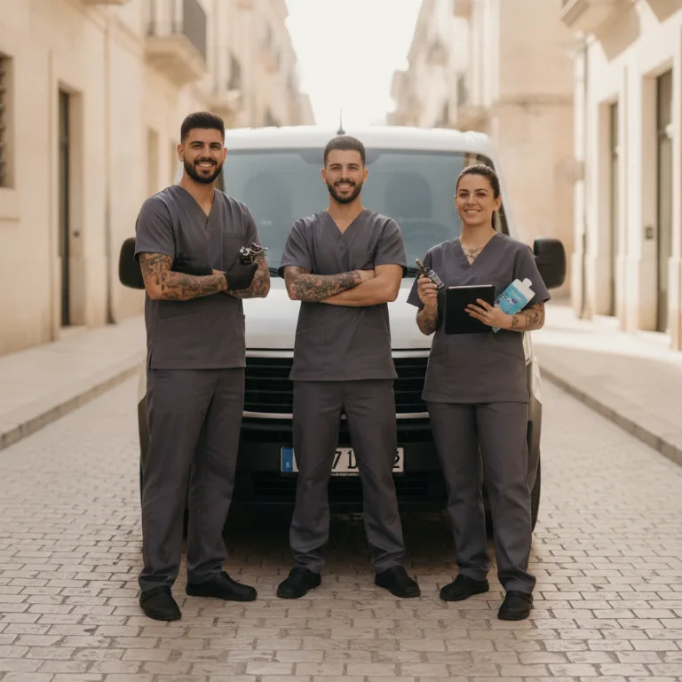 Tatuador equipo en Pinar del Rey